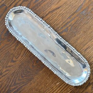 Beatriz Ball Silver Pearled Edge Tray